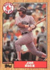1987 Topps Baseball Cards      480     Jim Rice